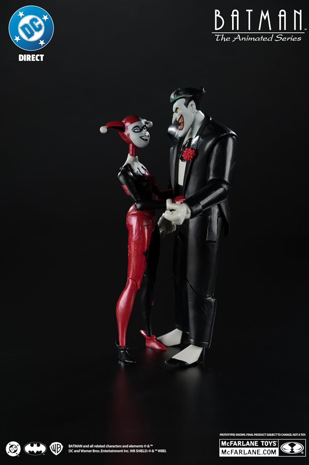Batman: The Animated Series Dc Direct Action Figures Harley Quinn & The Joker (Mad Love) (Gold Label) 18 Cm
