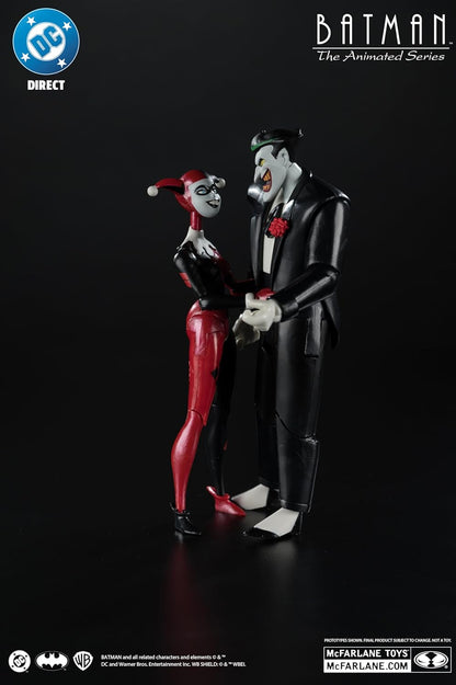 Batman: The Animated Series Dc Direct Action Figures Harley Quinn & The Joker (Mad Love) (Gold Label) 18 Cm