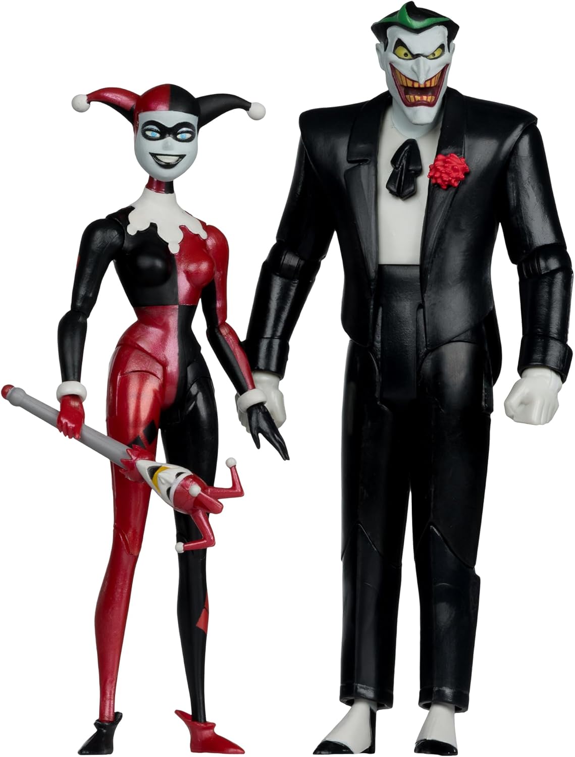Batman: The Animated Series Dc Direct Action Figures Harley Quinn & The Joker (Mad Love) (Gold Label) 18 Cm
