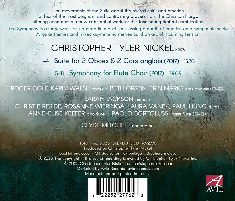 Christopher Tyler Nickel: Music for Woodwind Choirs