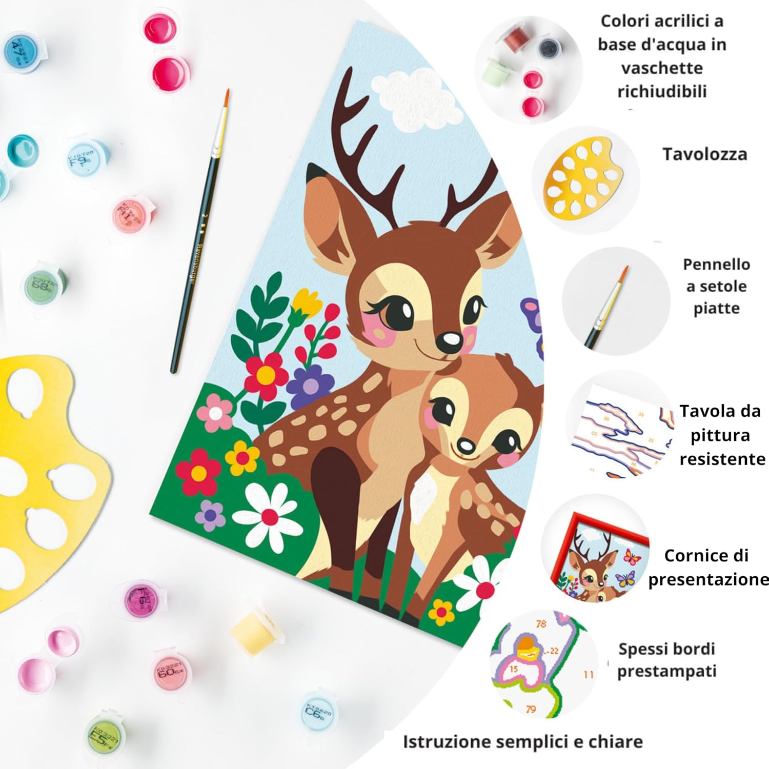 Ravensburger: Creart Serie D - Adorabili Cerbiatti