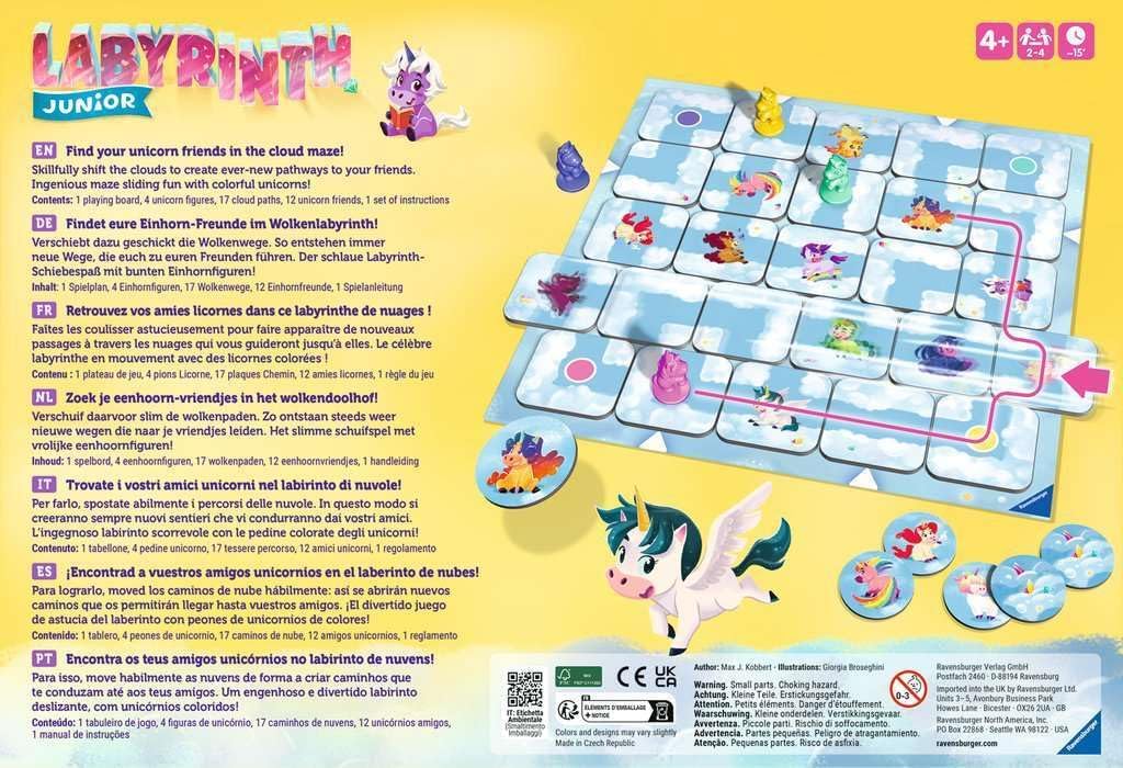 Ravensburger - Junior Labyrinth Bordspel Eenhoorn