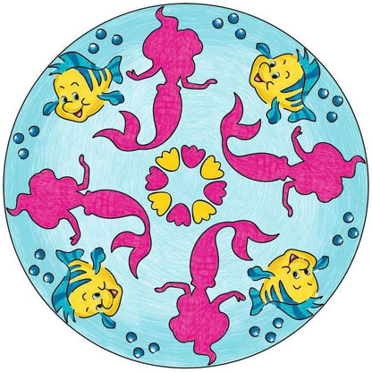 Ravensburger Mandala Designer Disney Princess 23847, Zeichnen lernen für Kinder ab 6 Jahren, Zeichen-Set mit Mandala-Schablonen für farbenfrohe Mandalas