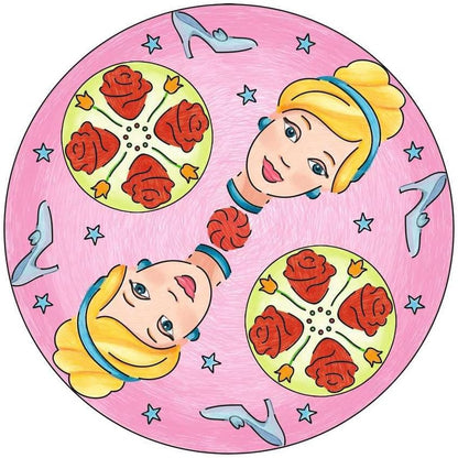 Ravensburger Mandala Designer Disney Princess 23847, Zeichnen lernen für Kinder ab 6 Jahren, Zeichen-Set mit Mandala-Schablonen für farbenfrohe Mandalas