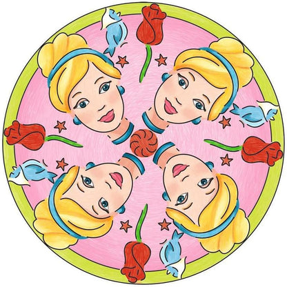 Ravensburger Mandala Designer Disney Princess 23847, Zeichnen lernen für Kinder ab 6 Jahren, Zeichen-Set mit Mandala-Schablonen für farbenfrohe Mandalas