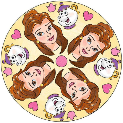 Ravensburger Mandala Designer Disney Princess 23847, Zeichnen lernen für Kinder ab 6 Jahren, Zeichen-Set mit Mandala-Schablonen für farbenfrohe Mandalas