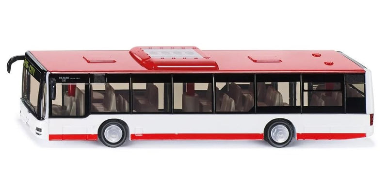 siku 3734, City Bus, 1:50, Metal/Plastic, Functional doors, Red/White
