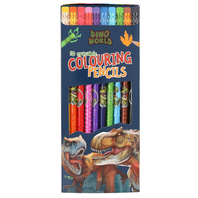Dino World - Erasable Colouring Pencils - (0413530)