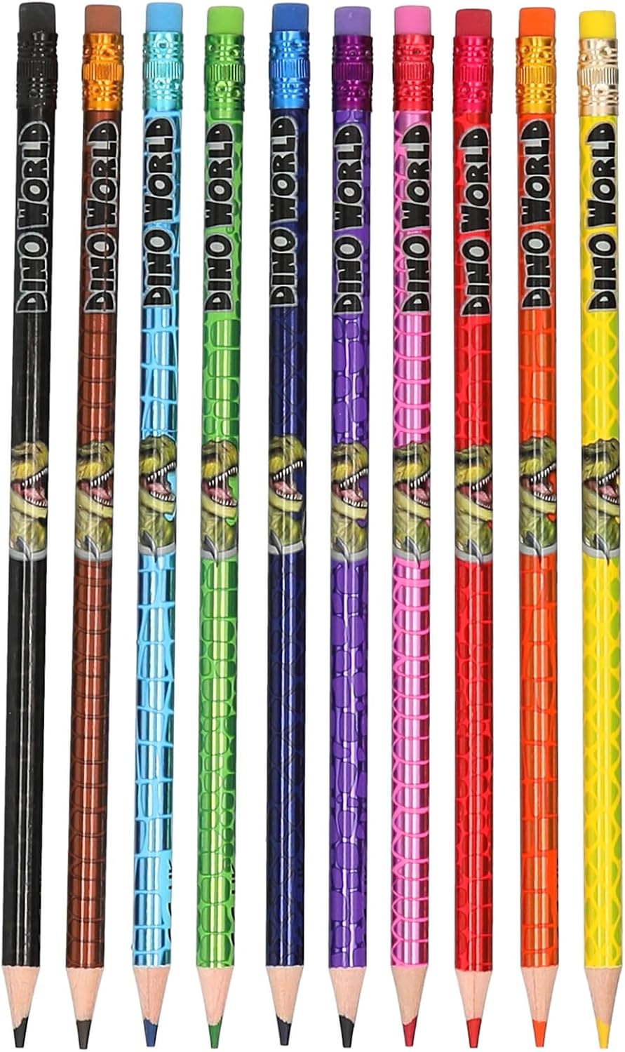 Dino World - Erasable Colouring Pencils - (0413530)