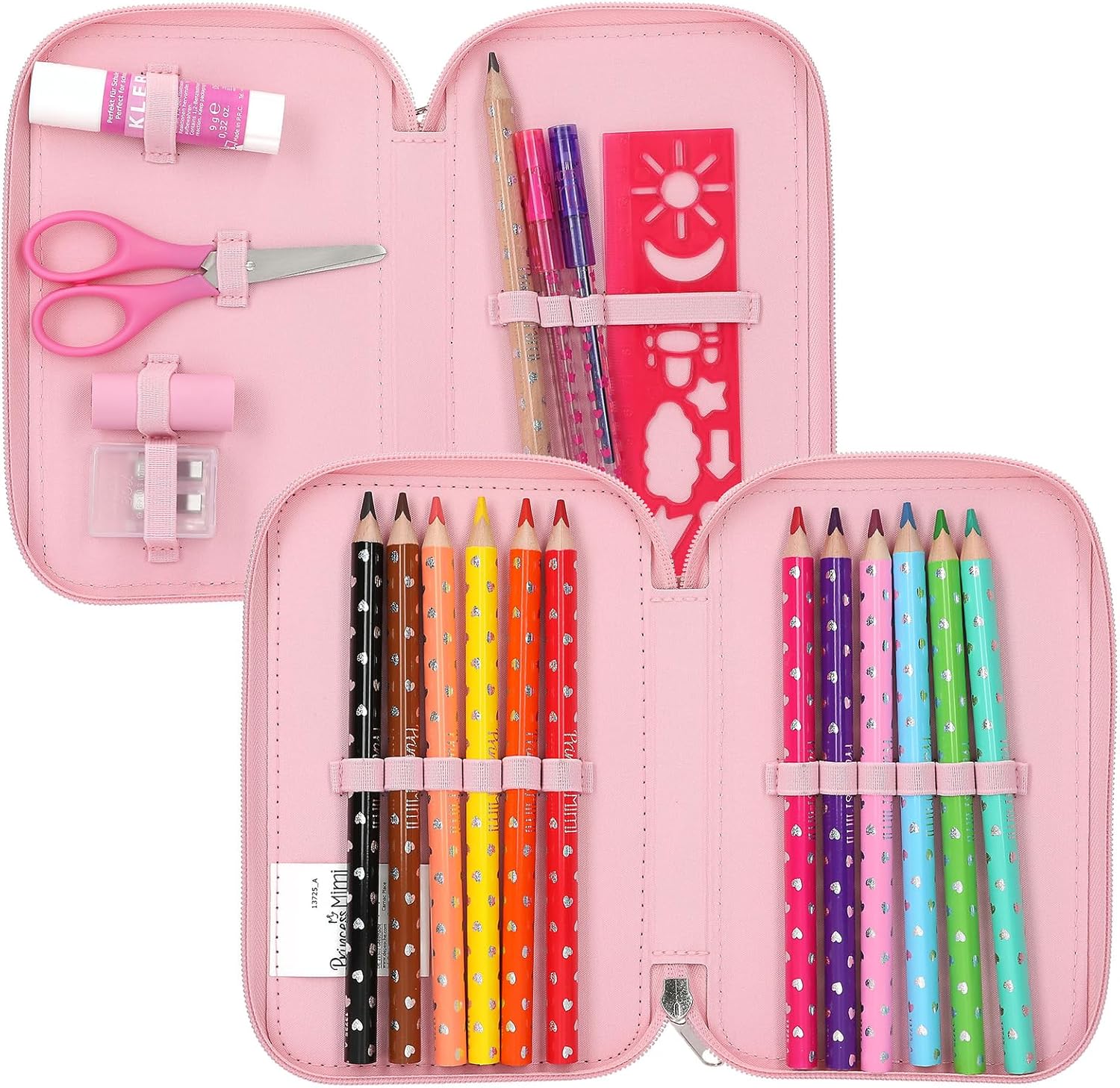 Princess Mimi - Double Pencil Case Robby - Pink