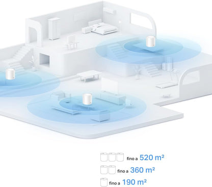 TP-Link Deco X10(1-pack) AX1500Mbps WiFi 6 Mesh Router, 2 Gigabit Ethernet Ports, Parental Control, Router and Repeater, Compatible with Amazon Alexa