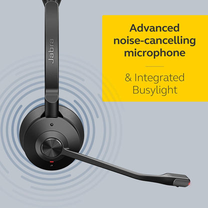 Engage 75 SE Headset with headband pad, Base, Power supply, 1.5m USB-C to USB-A Cable, Desk phone cable, Quick start guide, Warranty and warning (safety leaflets)