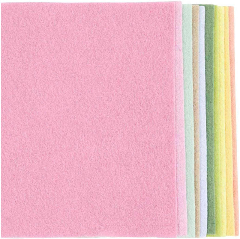 Creativ Company Hobby Felt A4 Pastel Colours - Craft Felt for Children