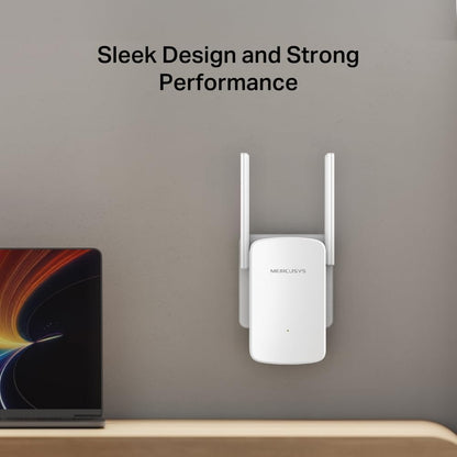 MERCUSYS ME12 WiFi Extender Booster, 2 External Antennas WiFi Booster, APP Control WiFi Extender,TP-Link WiFi Repeater Works with Any Router or Wireless Access Point,Plug and Play,Signal Indicator