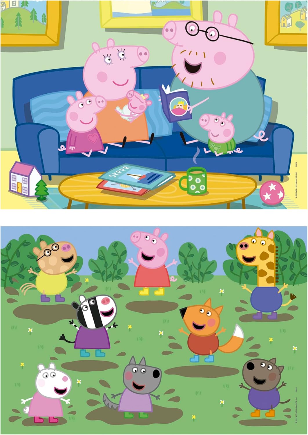 Educa - 2x25 Peppa Pig Wooden Puzzles Eco-Friendly Set | Assorted Characters | Educational Toy | Ages 4+ (20324