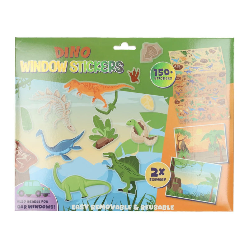 Wins Holland - Herbruikbare Dino Raamstickers 150st.
