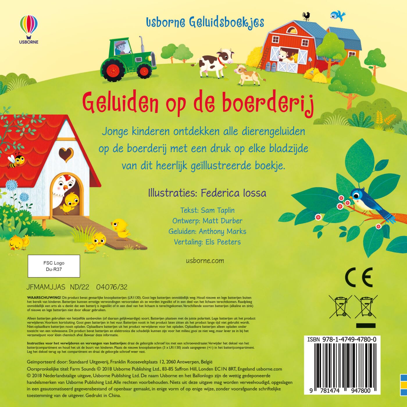 WPG Uitgevers - Geluidsboeken Geluiden op de Boerderij