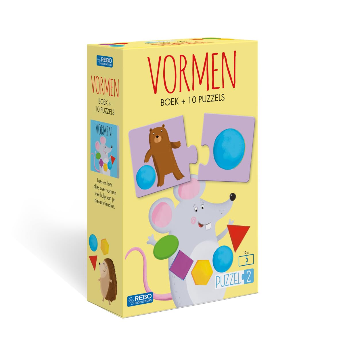 Rebo Publishers - Puzzel2 - Boek Vormen met 10 Puzzels