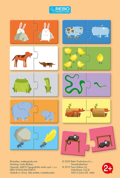 Rebo Publishers - Puzzel2 - Boek Tegenstellingen met 10 Puzzels