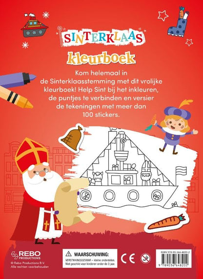 Sinterklaas kleurboek: Meer dan 100 stickers