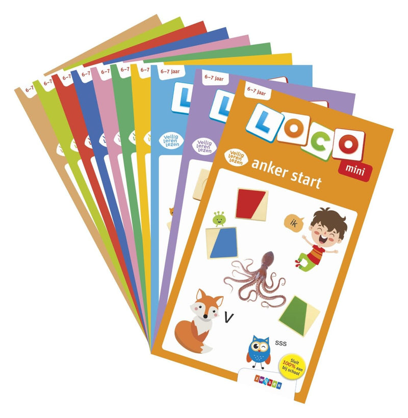 Pakket Loco mini veilig leren lezen Zoem