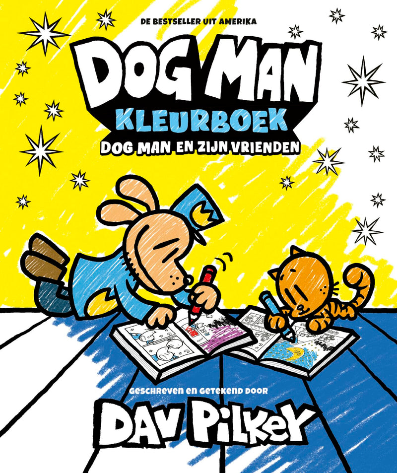 Dog Man kleurboek: Dog Man en zijn vrienden