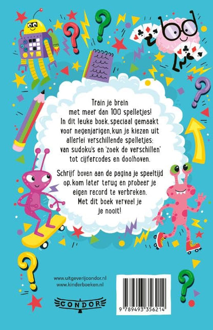 WPG Uitgevers - Braingames voor 9-jarigen Spelletjesboek