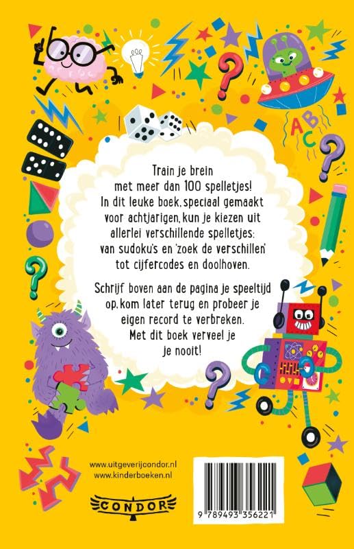 WPG Uitgevers - Braingames voor 8-jarigen Spelletjesboek