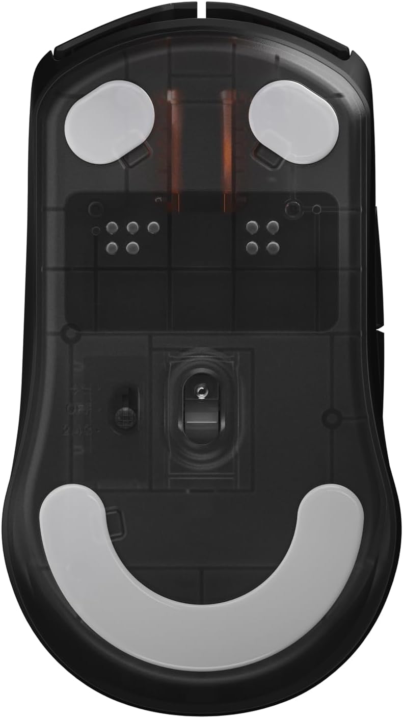 SteelSeries Rival 3 Wireless Gen 2 - Mouse da gioco - 2,4 GHz e Bluetooth - Sensore ottico TrueMove Air da 18000 DPI - Durata 60 milioni di clic - Leggero - Piedini 100% PTFE - Nero