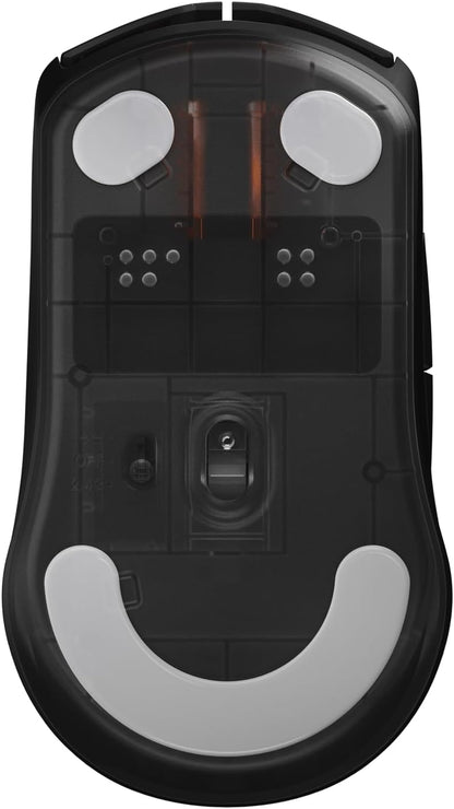 SteelSeries Rival 3 Wireless Gen 2 - Mouse da gioco - 2,4 GHz e Bluetooth - Sensore ottico TrueMove Air da 18000 DPI - Durata 60 milioni di clic - Leggero - Piedini 100% PTFE - Nero