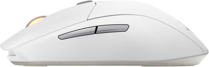 SteelSeries Rival 3 Wireless Gen 2 - Mouse da gioco - 2,4 GHz e Bluetooth - Sensore ottico TrueMove Air da 18000 DPI - Durata 60 milioni di clic - Leggero - Piedini 100% PTFE - Bianco