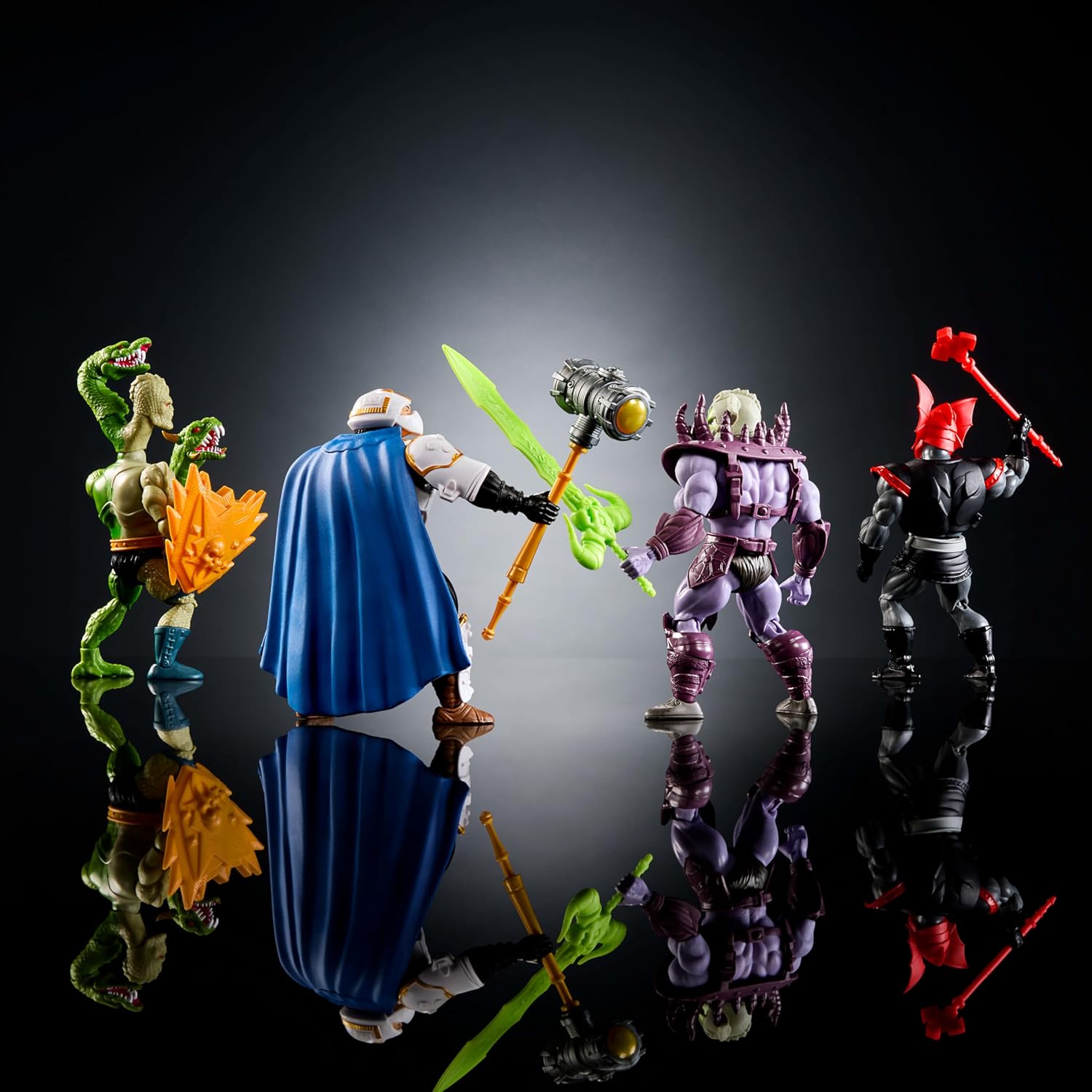 Masters of the Universe Origins Battle for Eternia Action Figure Set, 4 Figures, 14 cm, with Accessories