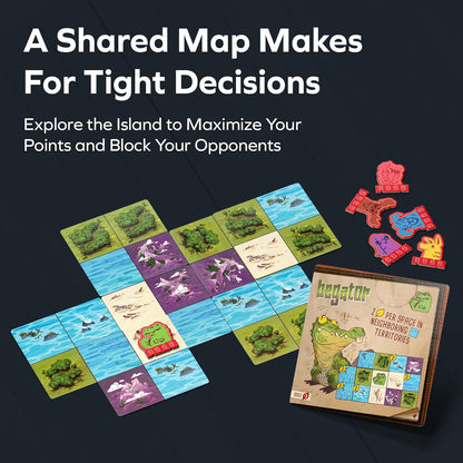 Allplay Oddland | Tile-Laying Exploration Board Game | Unique Wildlife Scoring Puzzle for 1-5 Players | Ages 10 Small Box Series