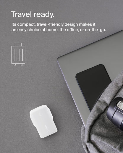 BOOSTCHARGE 42w - 30w USB-C PD PPS + 12w USB-A Dual Wall Charger White