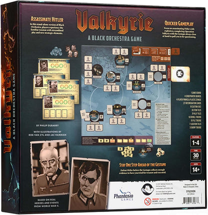 Victory Point Games | Valkyrie: A Black Orchestra Game | Board Game | Ages 14+ | 1-4 Players | 30+ Minutes Playing Time