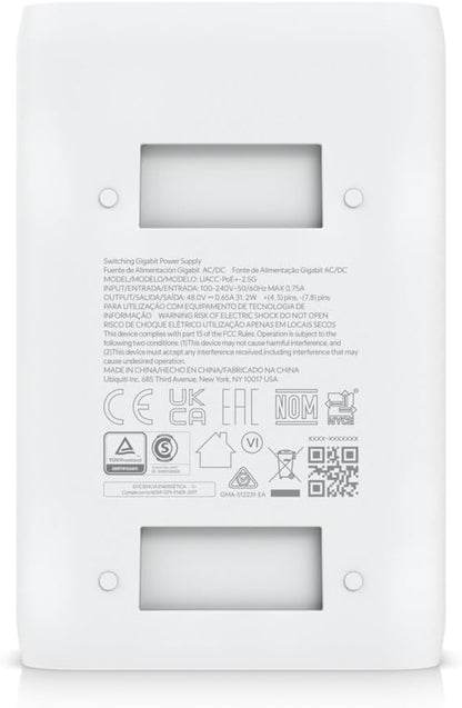 Ubiquiti Uacc-Poe+-2.5G Universal 802.3At 2.5G 30W Power Poe+ Injector