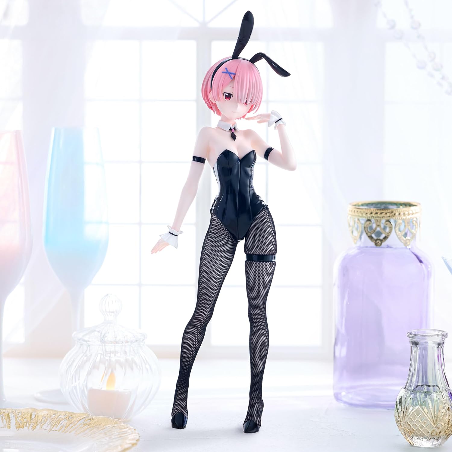 FuRyu Corporation-Re:Zero -Starting Life in Another World- BiCute Bunnies Figure -Ram Bicolor
