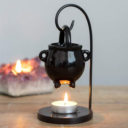 Spiral - HANGING CAULDRON (Black Oil Burners) One Size