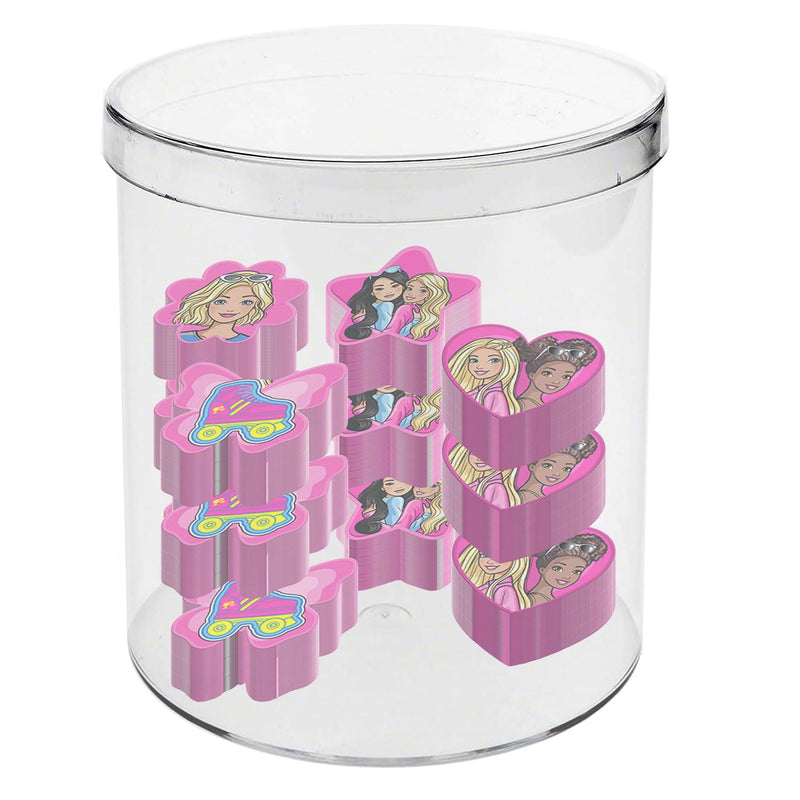 Karactermania Barbie Mix-Cube with 12 Erasers, Pink