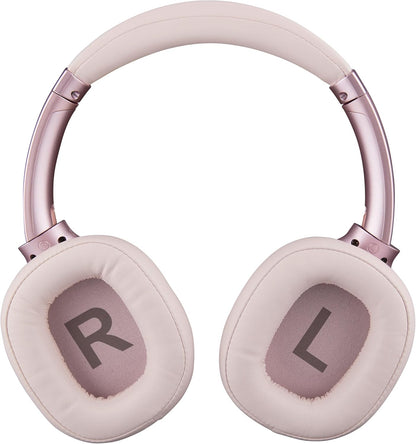 Intenso O400HA Cuffie Over-Ear – Hybrid Active Noise Cancelling, fino a 75 ore di autonomia e Bluetooth 5.3, con modalità musica, modalità trasparente e tempo di ricarica veloce, rosa