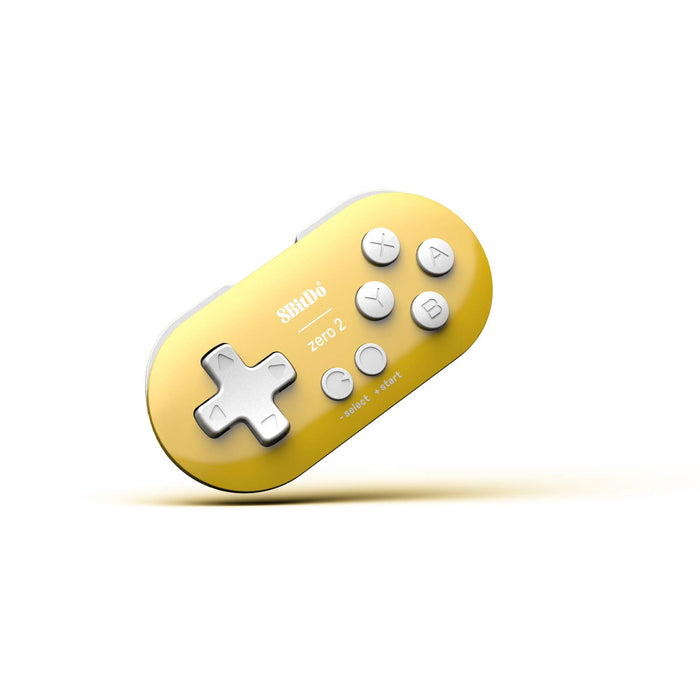 8Bitdo Zero 2 Bluetooth Gamepad for Switch, PC, Macos, Android (Yellow Edition) (Nintendo Switch//