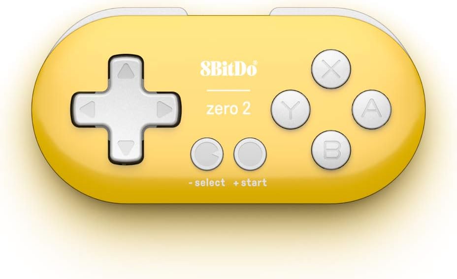 8Bitdo Zero 2 Bluetooth Gamepad for Switch, PC, Macos, Android (Yellow Edition) (Nintendo Switch//