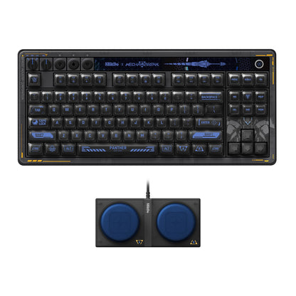 8Bitdo Retro 87 Mechanical Keyboard with Hot-Swappable Kailh Switches, RGB Backlight, Programmable Buttons, Wireless 2.4G/Bluetooth/USB-C for Windows and Android - Mecha Break: Panther - ANSI US