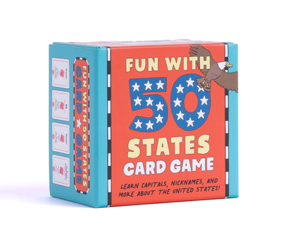 Fun With 50 States Card Game: Learn Capitals, Nicknames, and More About the United States!