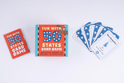 Fun With 50 States Card Game: Learn Capitals, Nicknames, and More About the United States!