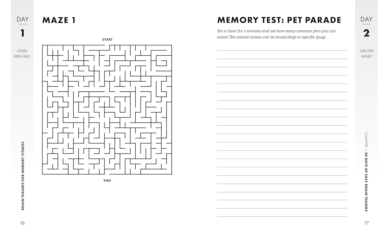 Brain Teasers for Memory Fitness: 90-Day Challenge to Strengthen Recall and Improve Cognitive Skills (Brain Fitness Puzzle Games