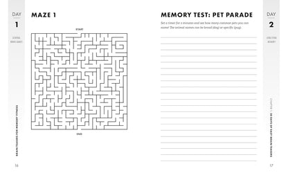 Brain Teasers for Memory Fitness: 90-Day Challenge to Strengthen Recall and Improve Cognitive Skills (Brain Fitness Puzzle Games