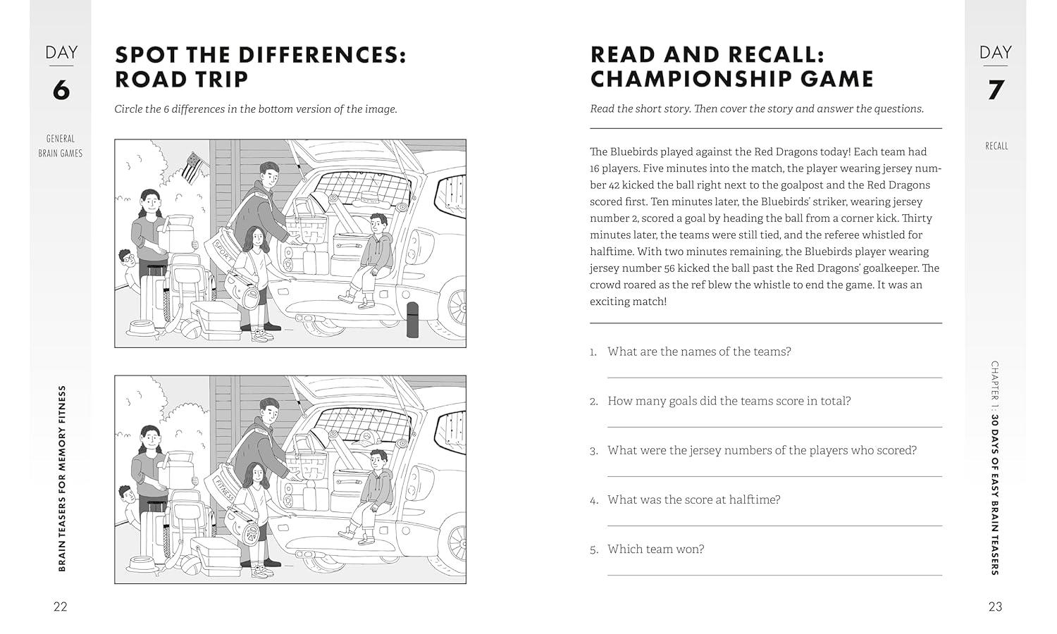 Brain Teasers for Memory Fitness: 90-Day Challenge to Strengthen Recall and Improve Cognitive Skills (Brain Fitness Puzzle Games