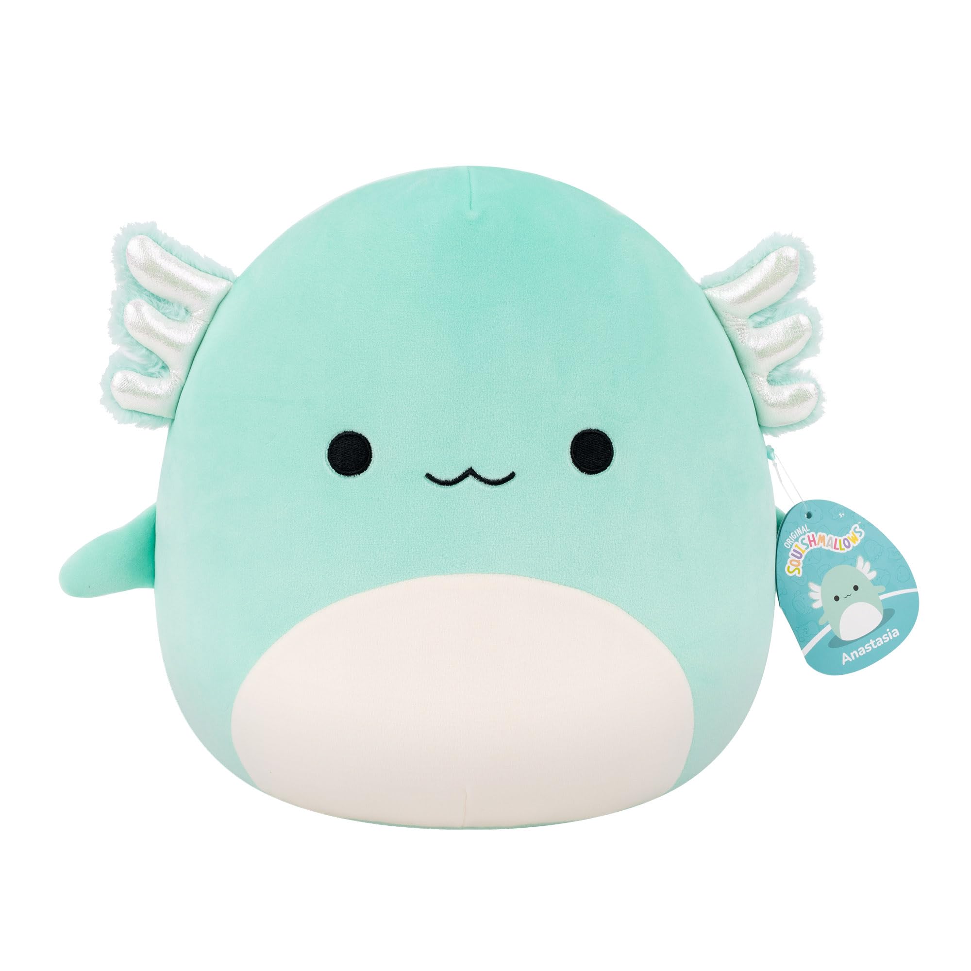 Squishmallows SQCR08599 - Anastasia der Axolotl 30 cm, offizielles Jazwares Plüsch, superweiches Kuscheltier