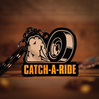 FaNaTtik Borderlands Catch‑A‑Ride Metal Keyring - Officially Licensed Limited Edition Collectible Keychain for Gamers & Fans - Individually Numbered - 42.5 x 49mm